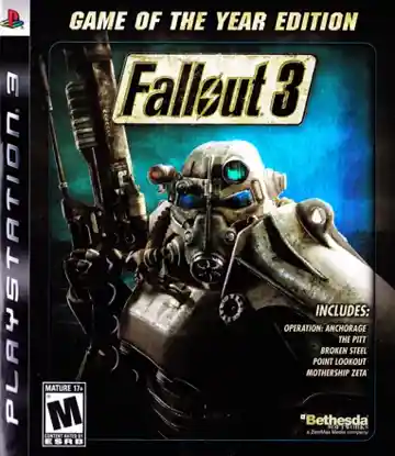 Fallout 3 - Game of the Year Edition (USA) (v1.01) (Disc) (Update) box cover front